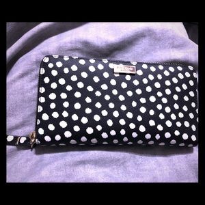 Kate Spade Black and White Polka Dot Wallet!